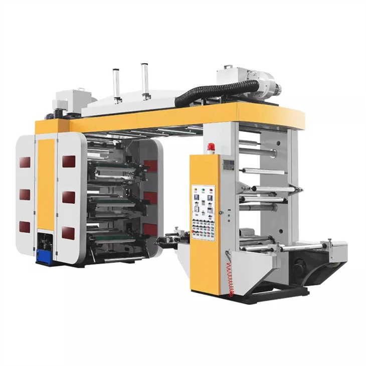 6 color Helical Gear Flexographic Printing Machine