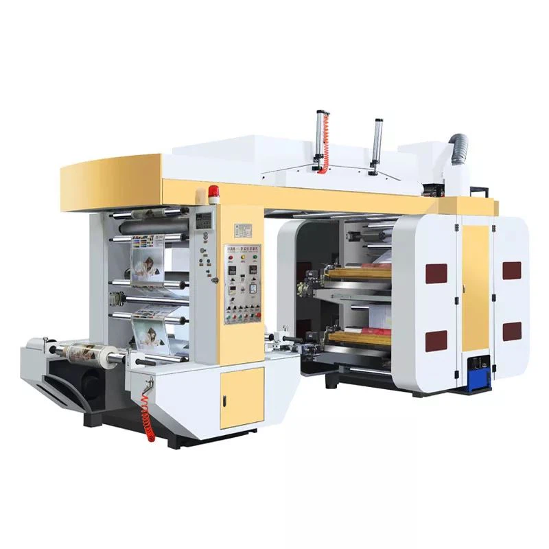 Флексографическая печатная машина с винтовой передачей