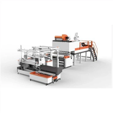 Машина для производства 3-х слойной полиэтиленовой стретч-пленки и пищевой пленки